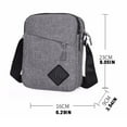 thumbnail image 3 of Jierger Fashion Satchel Business Travel Men and Women Universal Small Square Bag Shoulder Carry On Document Bag Shoulder Bag for Men Women Outdoor Travel Work, 3 of 3