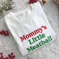 thumbnail image 2 of Mommy's Little Meatball Embroidered Shirt, Custom Embroidered Sweatshirt, Proud Italian Sweatshirt, Canal Street Shirt, Funny Nic Meme Shirt, 2 of 5