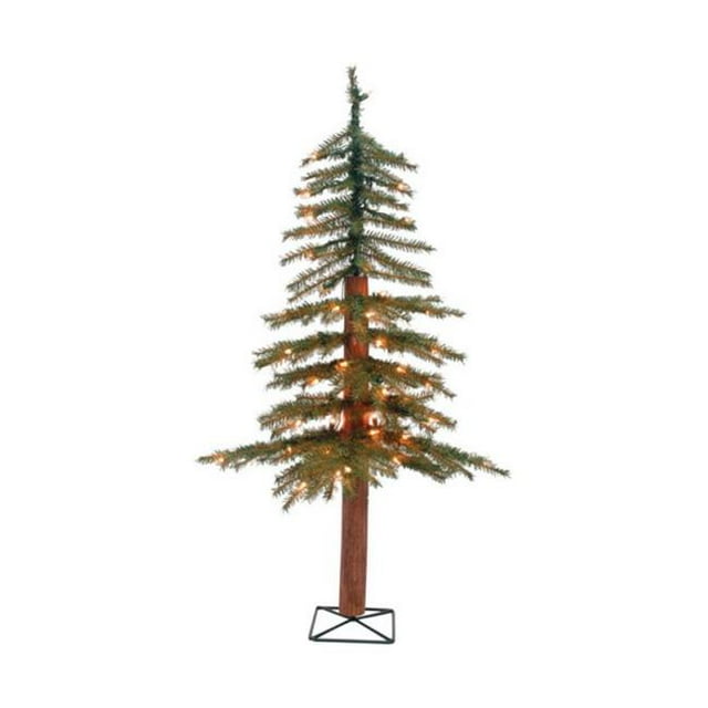 Holiday Bright Lights ALP-GR-3CL 3 ft. Prelit Alpine Christmas Tree - Clear