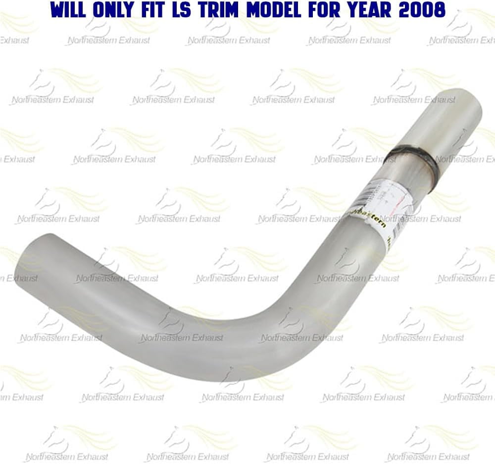 Northeastern Exhaust Stainless Steel Intermediate Pipe, Muffler and Tail Pipe Exhaust System Kit Fits 2008–2010 Chevrolet Malibu 3.5L – Direct Fit