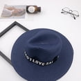thumbnail image 2 of Sombrero plegable Sunnimix unisex de paja verano negro, 2 of 5