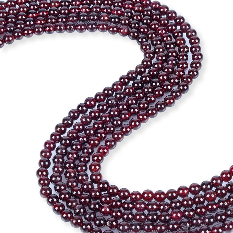 6mm 8mm 10mm 12mm Garnet Beads supply,Loose Beads Wholesale Natural Garnet smooth round Beads