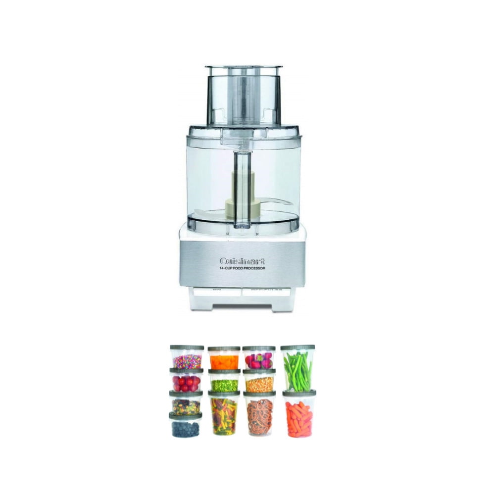 Cuisinart DFP14BCWNY Custom 14Cup Food Processor (Stainless/White) Bundle