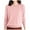Pink, variant on Aocisk Womens Casual Crew Neck Solid Color Pullover Sweater Comfortable Long Sleeve Knit Top for Fall Winter Everyday Wear Pink M