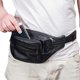 thumbnail image 2 of Riñonera de cuero genuino para hombre, bolso de cintura para viajes al aire libre, de piel de vaca, tamaño grande, 7 bolsillos, bolsa para el pecho, funda para teléfono, para correr y acampar., 2 of 5