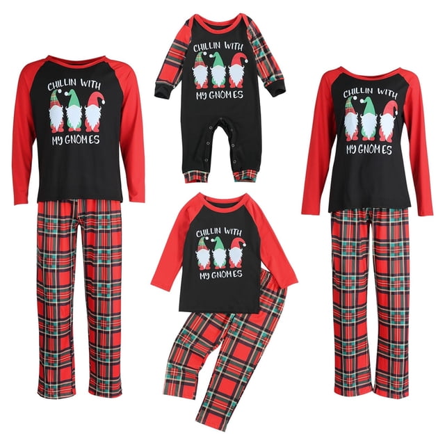 Conjunto de pijama navideño familiar a juego Fiomva para niños y niñas, pijamas navideños para mujeres y hombres.