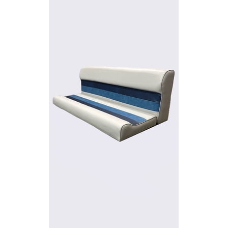 Premium Series 55" Pontoon Bench Seat Cushion Set "ONLY" Grey/Navy/Blue 3012ABDK