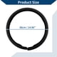 thumbnail image 4 of Funda para volante de cuero artificial PU, protector de volante de automóvil ABS, negro, 4 of 6