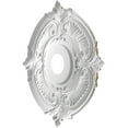 thumbnail image 4 of Ekena Millwork 19"OD x 3 1/2"ID x 1"P Attica Thermoformed PVC Ceiling Medallion (Fits Canopies up to 6 3/4"), Metallic Champagne Bronze, 4 of 10