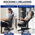thumbnail image 4 of Ultifit Ergonomic Office Chair, Adjustable Headrest, Lumbar Support, Armrests, Reclining, Height Adjustment, Rocking, Black, 300lbs, 4 of 11
