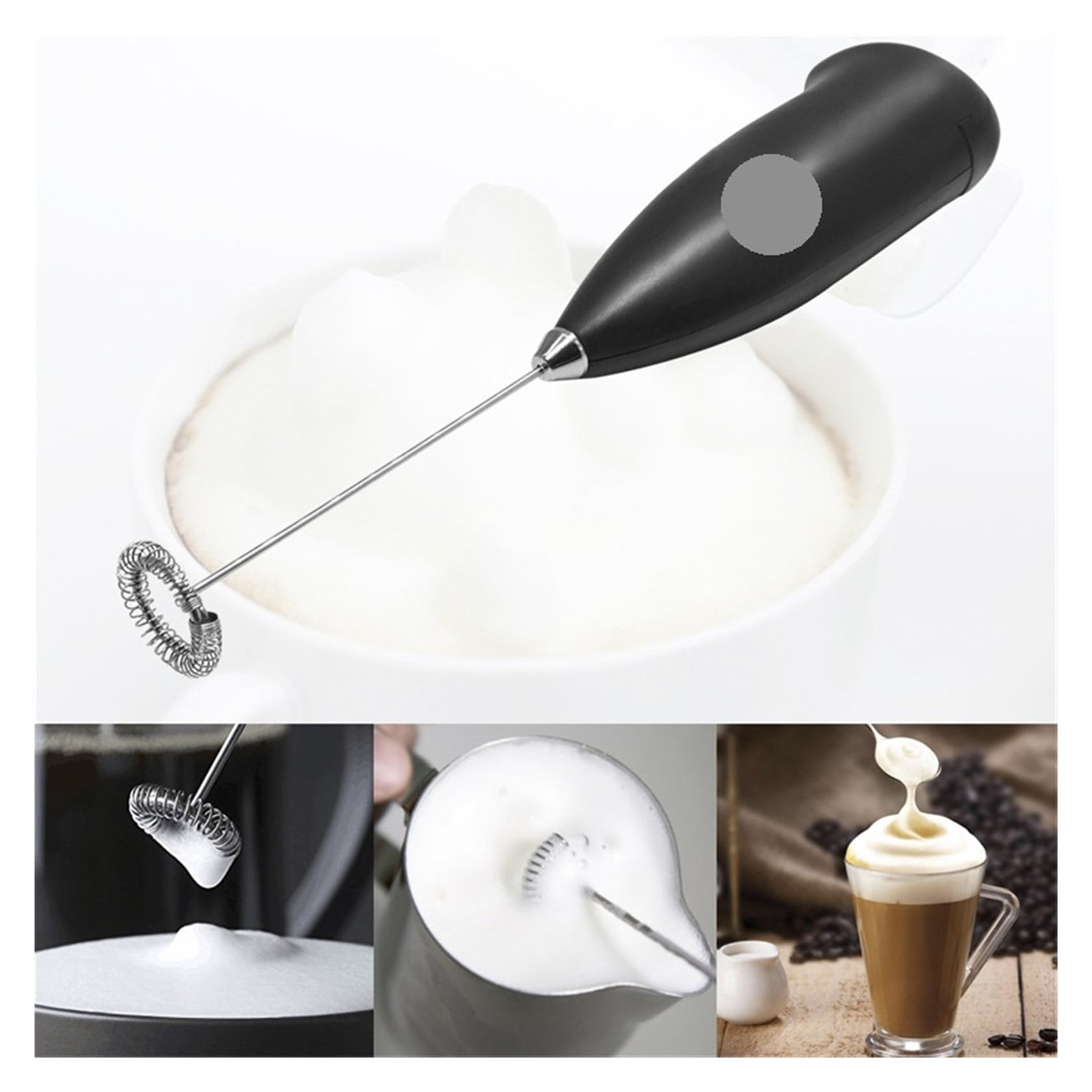 Electric Milk Frother Handheld Mini Foamer Coffee Maker Egg Beater for Chocolate Cappuccino Stirrer