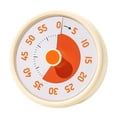 thumbnail image 1 of jifeng 60 Minute Desk Visual Timer No Ticking Task Reminder for Student Kids Adults yellow, 1 of 9
