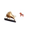 thumbnail image 5 of CarpNettore Abstract Ox and Dala Horse Sculpture Unique Tabletop Animal Figurine for Home Decor Living Room Bedroom Entrance Bookshelf Cabinet Display, 5 of 8