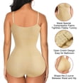 thumbnail image 4 of Kvinnors Slank Bodysuits Shapewear Toppar Magkontroll Kroppsskulpterare Spaghettiband Camisole Trikåer Bodycon Jumpsuit, XS/S, 4 of 5