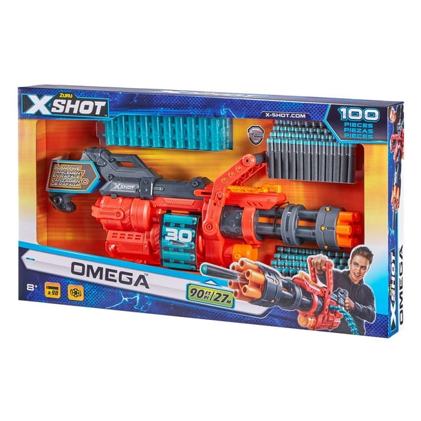 X-Shot Excel OMEGA Foam Dart Blaster (98 Darts) - Walmart.ca