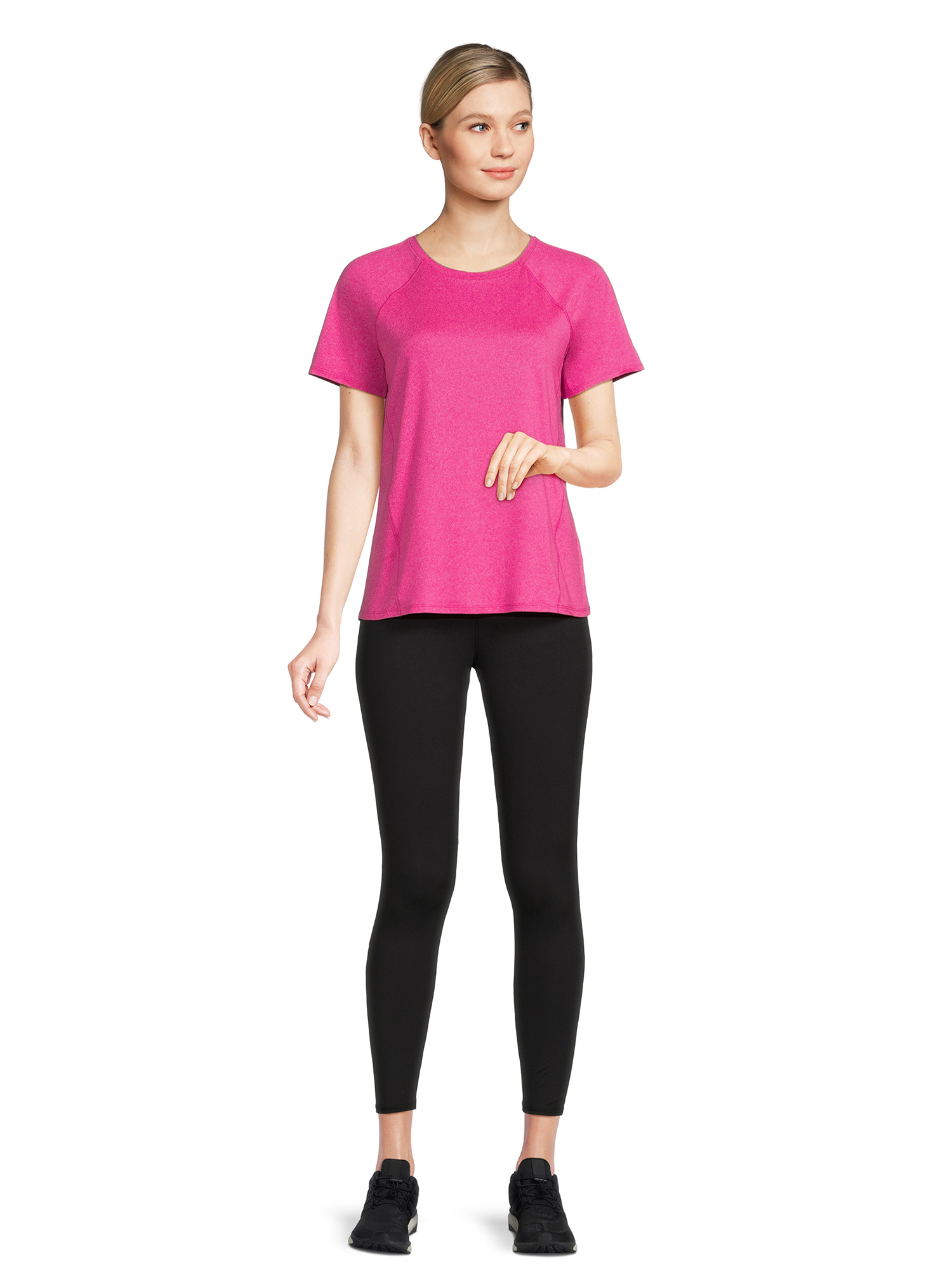 Athletic Works Women's Active T-Shirt and Leggings Set, 2-Piece, Sizes XS-XXXL