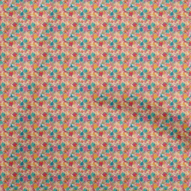 oneOone Cotton Poplin Pink Fabric Abstract Sewing Craft Projects Fabric Prints By Yard 56 Inch Wide