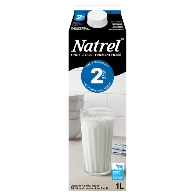 Lait finement filtré 2 % Natrel 1L