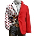 thumbnail image 4 of Abrigo Largo para Hombre Corduroy Impresión Vestido Ceremonial Botón Bolsillo Partido Blazer Chaqueta Casual Invierno Primavera Desgaste Formal, 4 of 4