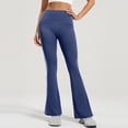 thumbnail image 4 of Hilenly Flare Workout Leggings for Women with Contrast Side Stripes High Waisted Track Pants Pants for Yoga Gym Pilates, 4 of 8