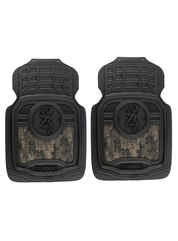 Realtree Timber Camo with Browning Logo  2-pc Universal Front Floor Mats for Truck,  SUV and Car