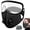 Black-1pc, variant on Reusable Carbon Filter Dust Mask with 5 Activated Filters Breathable Adjustable Mesh Face Mask