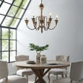 thumbnail image 3 of Bountiful Vintage French Pendant Ceiling Light Candelabra Chandelier, 3 of 5