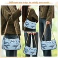 thumbnail image 5 of Blue with WhalesWomen Small Shoulder Bag Crossbody Tote Hobo Bags Purse Clutch Handbags with Chain Strap for Women, 5 of 7