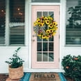 thumbnail image 5 of WMGHA Artificial Sunflower Wreath for Front Door Handmade Flower Wreath With Bow Spring and Summer Door Wreath for Home Party Festival Wedding Decor Back to School Door Wreath, 5 of 6