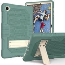 Dteck Case for Samsung Galaxy Tab A8 10.5 Inch 2022 (SM-X200/X205/X207), Hybrid 3 in 1 Shockproof Rugged Drop Protection Kickstand Armor Cover for Samsung Galaxy Tab A8 10.5 Inch,Green