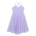 thumbnail image 6 of CHICTRY Little Girls Ballet Lyrical Dance Dress Chiffon Gymnastics Camisole Leotard Lavender 7-8, 6 of 7