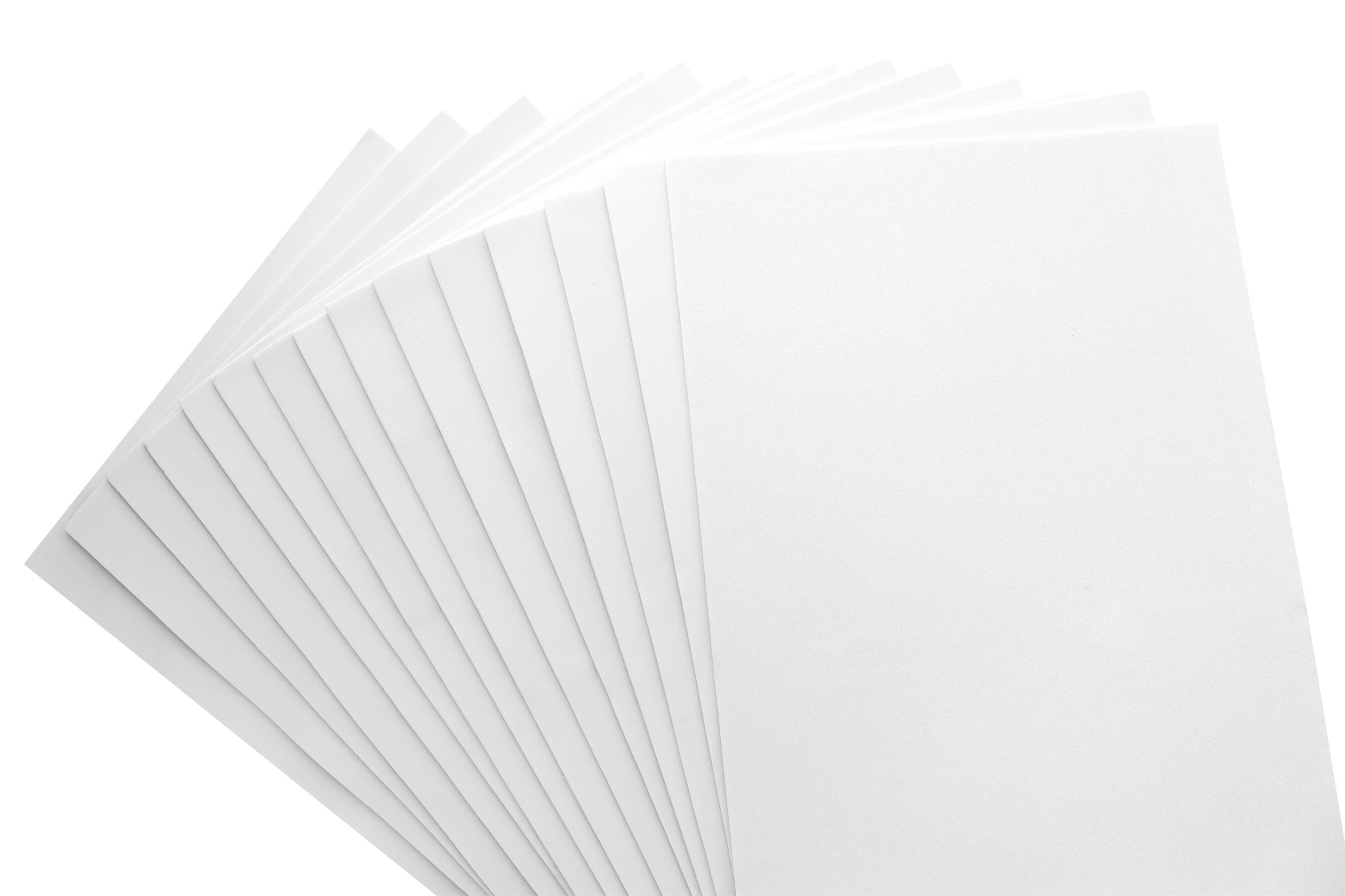 Essentials By Leisure Arts Arts Foam Sheet 12x18" 3mm White 15pc