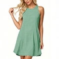 thumbnail image 3 of Favoffer Pocket Tank Dress for Women Printed Round-Neck Sleeveless Casual Lightweight Breathable Summer 2026 Daily Casual Everyday, 3 of 8