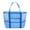 Blue, variant on Dengmore Large Mesh Beach Tote Bag Swimming Beach Bag Swimsuit Mesh Storage Bag Large Mesh Travel Sports Handbag Foldable Mesh Swimming Bag Toy Beach Tote Bag for Women and Men