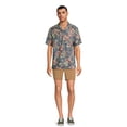 thumbnail image 3 of George Men's & Big Men's Short Sleeve Linen Blend Button-Up Camp Shirt, Sizes S-3XL, 3 of 5