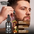thumbnail image 3 of Beard Growth Kit, Beard Oil for Beard, Beard & Mustache Facial Hair Growth, Conditioner Balm, Handmade Comb, Storage Bag, Gifts for Men Him Dad Father Boyfriend, 3 of 7