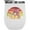 White, variant on Anime Girl with Katana and Retro Half Circle, Stainless Steel 12oz Wine Tumbler