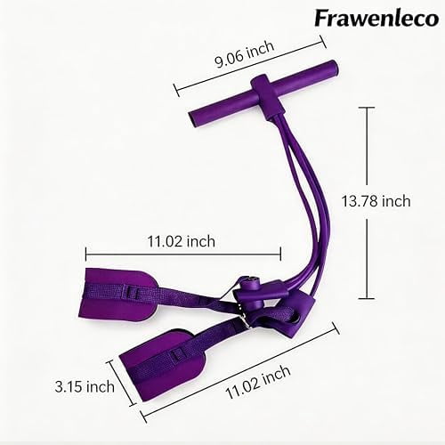 Fitness Resistance Bands with 4 Tube Pedal Ankle Puller, Elastic Yoga Pedal Stretch Band for Exercise, AB Training, Sit Up Equipment
