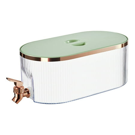 

Synpinya Refrigerator Drink Dispenser with Spigot Leakproof Plastic Water Container Cooling Beverage Dispenser Light Green