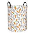 thumbnail image 2 of Balery Cute Rabbit Round Laundry Basket with Handles Waterproof Freestanding Laundry Hamper for Clothes Toys in the Dorm and Family-Small, 2 of 8