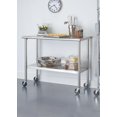 thumbnail image 3 of TRINITY EcoStorage™ Nsf Stainless Steel Prep Table with Wheels, 3 of 6