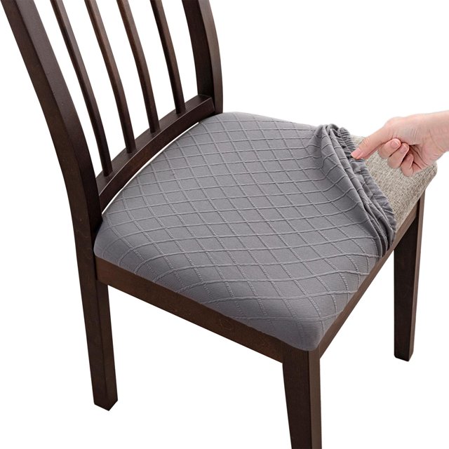 Funda para silla, protectores de asiento, fundas para cojines de asiento, fundas de cojines antipolvo extraíbles para fiestas, conferencias, oficinas, , Gris claro BLESIY Cubierta de asiento impermeable