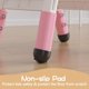 thumbnail image 5 of Para niños chair 2-pack 3-level height adjustable lightweight stackable gris plastic niños pequeños sillas ergonomic design non-slip feet safe & durable children ages 2-6 (home classr..., 5 of 7