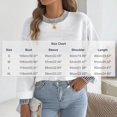 thumbnail image 3 of Qiopertar Women's Sweater Knitted Round Neck Long Sleeve Casual Loose Tops Fall Winter Basic Pullover Wine L, 3 of 7