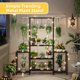 thumbnail image 3 of Soporte para plantas Simple Trending de metal, 3 niveles, colgante, negro, 3 of 7