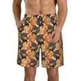 thumbnail image 2 of Uemuo Dog Pattern Men's Swim Trunks Hawaiian Beach Bathing Suit Swimsuits Beach Quick-Dry Shorts with Pockets-XX-Large, 2 of 9