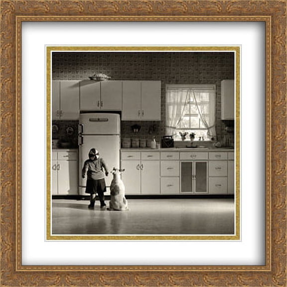 Pie in the Sky 2x Matted 26x32 Large Gold Ornate Framed Art Print by Howard Berman