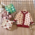 thumbnail image 2 of Abrigo de punto para niños de otoño e invierno, cárdigan cálido para niños y niñas, suéter exterior grueso, 2 of 6