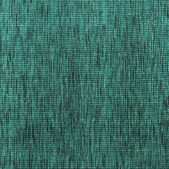 Ahgly Company Indoor Square Abstract Turquoise Blue Modern Area Rugs, 4' Square