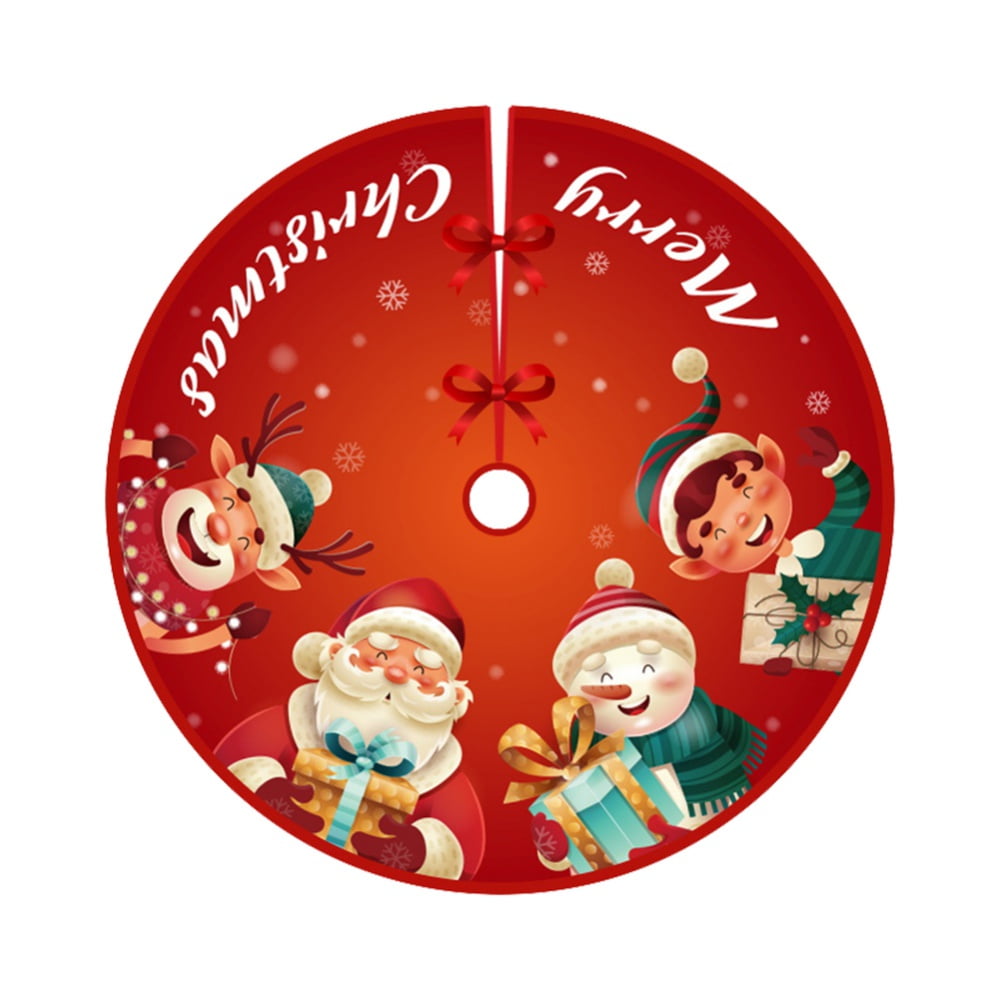Christmas Tree Skirt, 36 inch Xmas Tree Base Cover Mat Holiday Tree